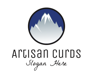 Mountain Snowcapped Alps logo design