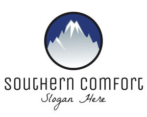 Mountain Snowcapped Alps logo design