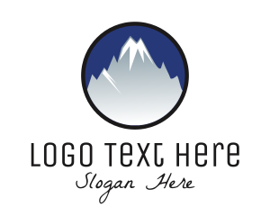 Explorer - Mountain Snowcapped Alps logo design