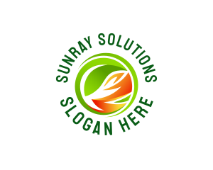 Sunray - Eco Leaf Energy logo design