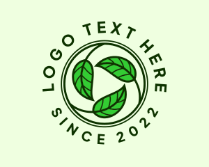 Badge - Environmental Farm Leaf logo design