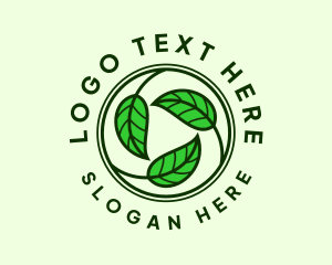 Environmental Farm Leaf  Logo