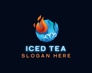 Fire Ice Thermal Hvac logo design