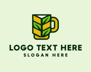 Hops - Organic Beer Mug logo design