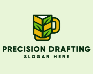 Organic Beer Mug  logo design