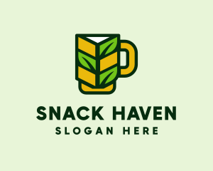 Organic Beer Mug  logo design