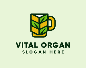 Organic Beer Mug  logo design