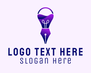 Light Bulb Fountain Pen  Logo