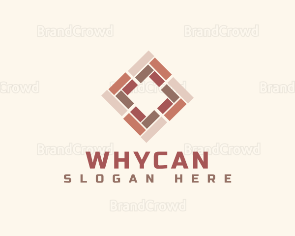 Square Wooden Tile Logo