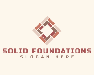 Wood - Square Wooden Tile logo design