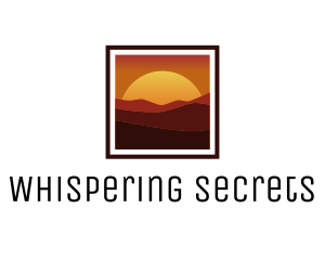 Desert Sunset Scenery logo design