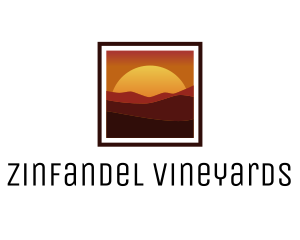 Desert Sunset Scenery logo design