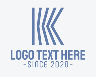 Blue Engineering Letter K Logo
