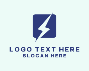 Charger - Lightning Energy Technology logo design