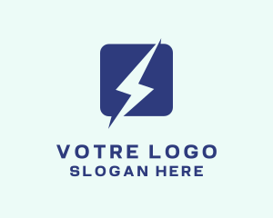 Charging - Lightning Energy Technology logo design