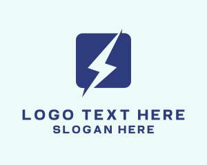 Letternark - Lightning Energy Technology logo design