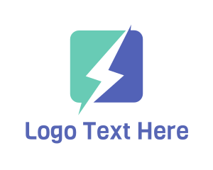 Energy - Lightning Energy Technology logo design
