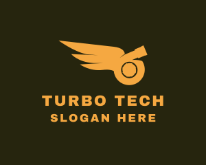 Wings Turbo Charger logo design