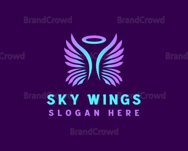 Angelic Wing Halo Logo