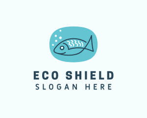 Fish Pet Aquarium Logo