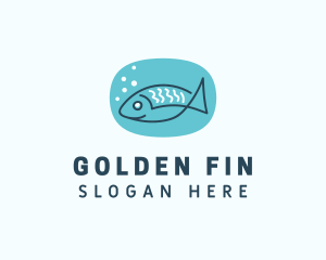 Goldfish - Fish Pet Aquarium logo design