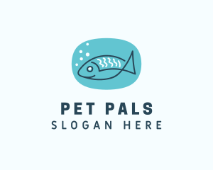 Fish Pet Aquarium logo design