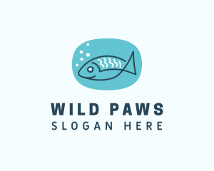 Fish Pet Aquarium logo design