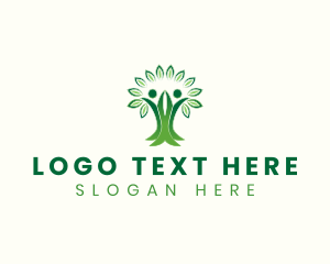 Yoga - Wellness Human Tree logo design