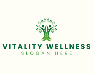 Wellness Human Tree logo design