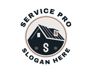 House Roof Repair Service  logo design