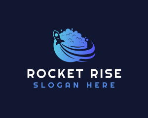 Launch - Space Shuttle Launch logo design