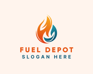 Gas - Thermal Gas Fire logo design
