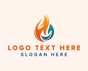 Cold - Thermal Gas Fire logo design