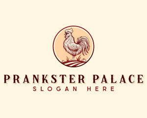 Chicken Rooster Farm Logo