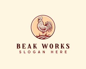 Chicken Rooster Farm logo design