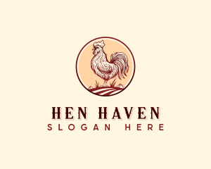 Chicken Rooster Farm logo design