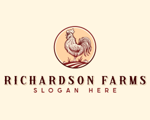 Chicken Rooster Farm logo design