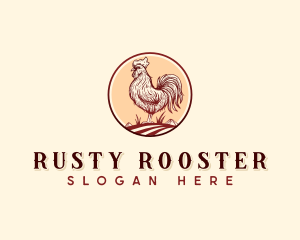 Chicken Rooster Farm logo design