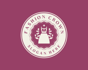 Fashion Ribbon Dress logo design