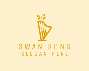 Piano Harp Guitar logo design