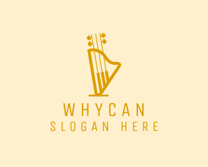 Musical - Piano Harp Guitar logo design