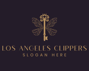 Ornate Key Wings Insect Logo