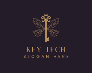 Ornate Key Wings Insect logo design