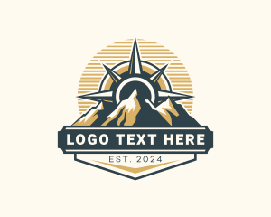 Compass - Mountain Compass Outdoor logo design