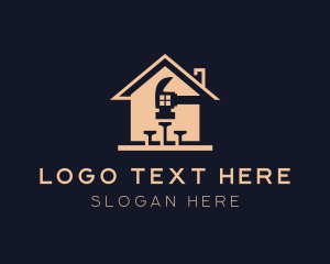 Construction - House Hammer Construction logo design