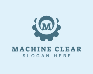 Cogwheel Gear Machinery logo design