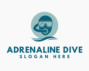 Scuba Diving Helmet logo design