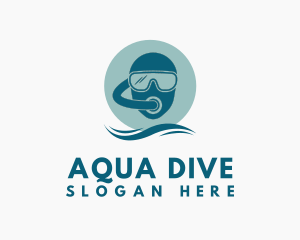 Scuba Diving Helmet logo design