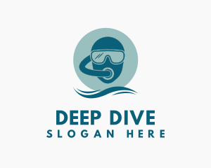 Scuba Diving Helmet logo design