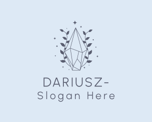 Premium Crystal Leaves Logo